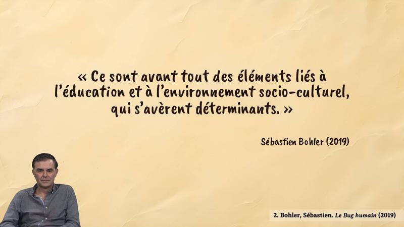 Image d’illustration de la citation : Nous pouvons apprendre à valoriser d’autres comportements que la recherche de nourriture, de sexe, de farniente ou de pouvoir.. Citation de 1. Bohler, Sébastien. Le Bug humain (2019).