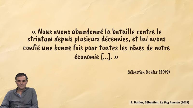 Image d’illustration de la citation : Depuis 1968, il est interdit d’interdire, et il est de bon ton de jouir sans entraves  [...].. Citation de 1. Bohler, Sébastien. Le Bug humain (2019).