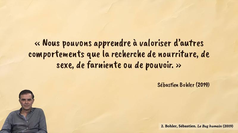 Image d’illustration de la citation : Nos buts peuvent être redéfinis par un facteur déterminant qui est la norme sociale.. Citation de 1. Bohler, Sébastien. Le Bug humain (2019).